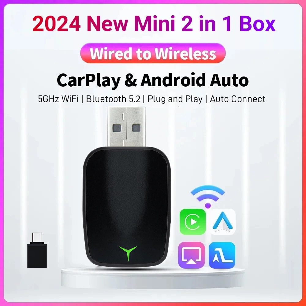 Gadgets For Electronics - Yeni Kablolu Kablosuz Carplay Android 2