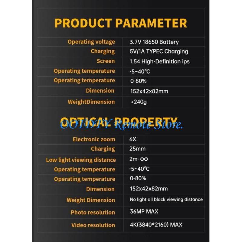 NVS20 4K Gece Görüş Kamerası 6 - Electronics Gadgets Images incelemesi ve fiyatı